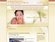 Tablet Screenshot of cambridgedentalcenter.com